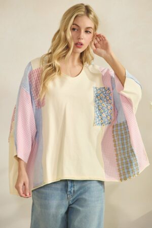 Patchwork Daydream Top Cream