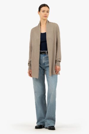 Essential Open Cardigan - Taupe
