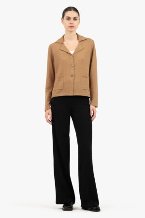 Siena Knit Blazer - Camel