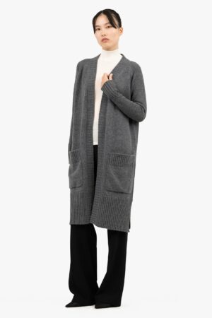 Dalmar Long Cardigan - Mid Grey